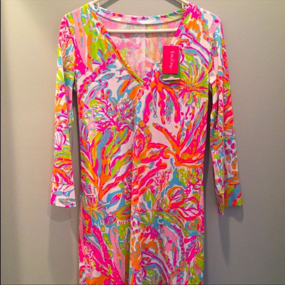 Lilly Pulitzer T-Shirt dress Scuba to Cuba - Picture 1 of 2